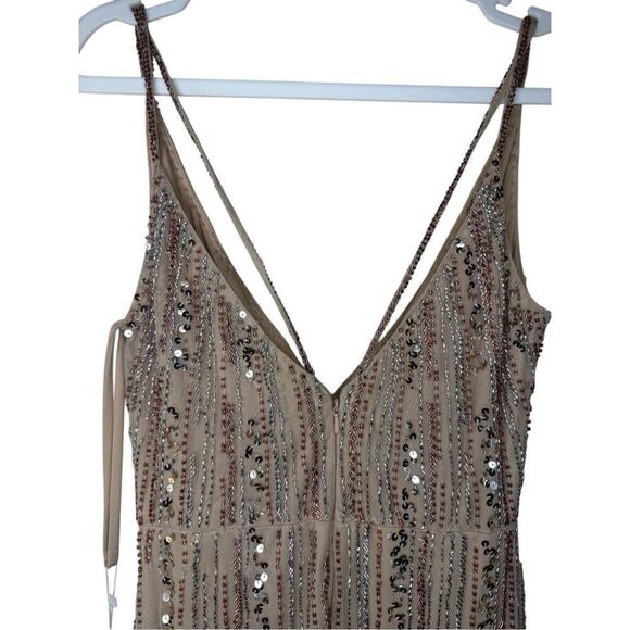 NWT Mac Duggal 10932 Surplice Front High Slit Dress Size 4 ✨ - Picture 8 of 16